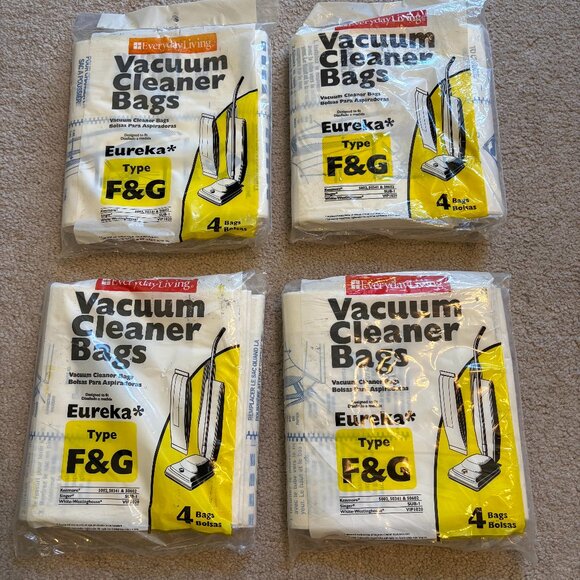 Eureka Type F & G Vacuum Bags - 16 Bags - New in Sealed Pkg - Picture 1 of 3